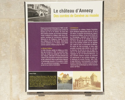 Chateau d Annecy Sign